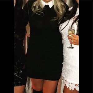 Ralph Lauren collared sheath sweater dress